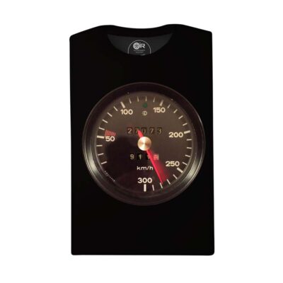 Car speedometer showing 270 km/h.