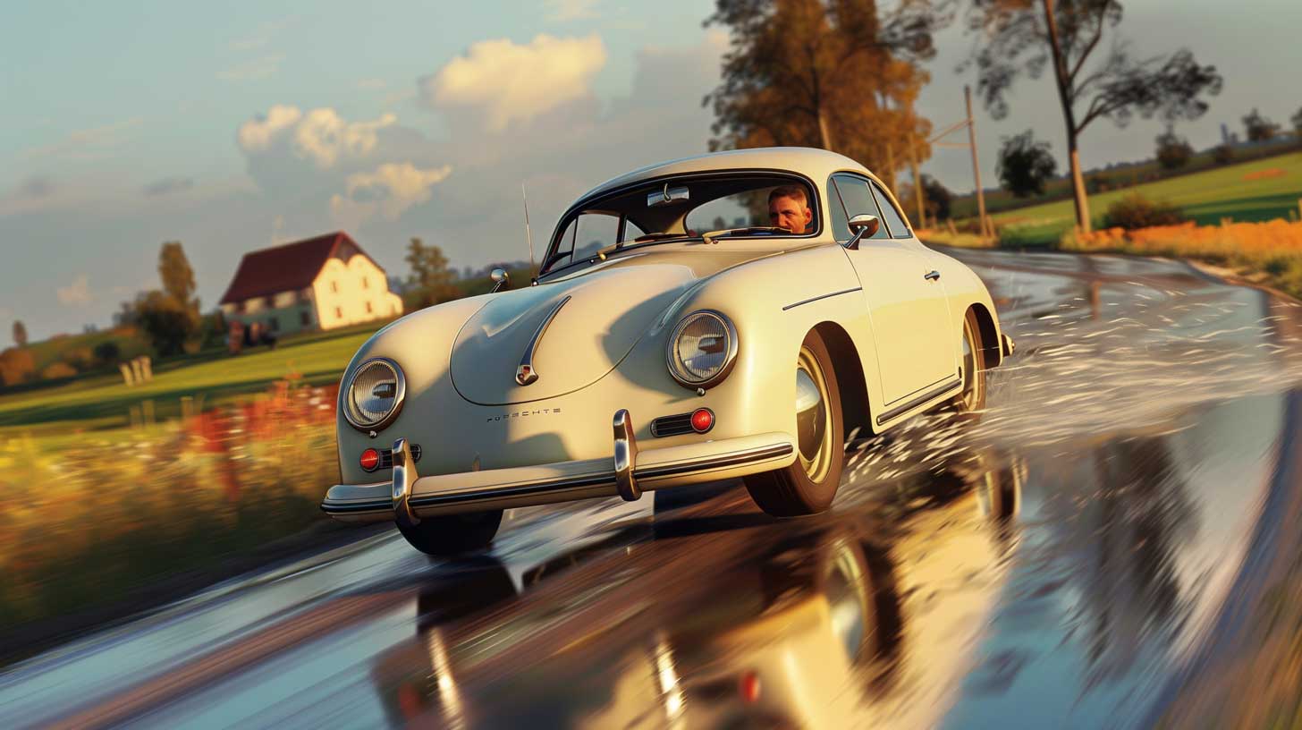 original race porsche365 coupe v2