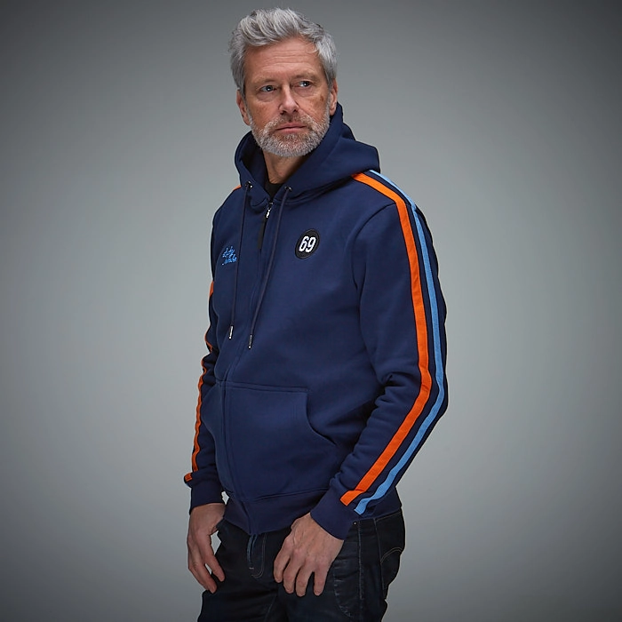 69 Lucky Number Hoody - Navy - Image 2