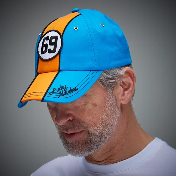 69 Lucky Number Cap - Cobalt