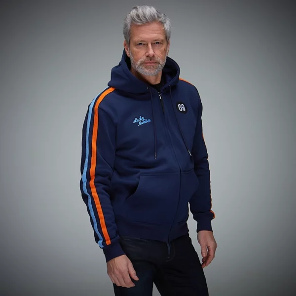 69 Lucky Number Hoody - Navy