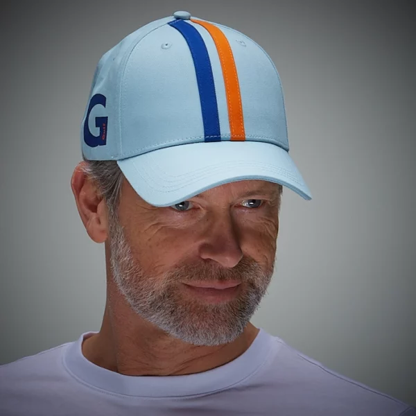Gulf Stripe Cap - Light Blue