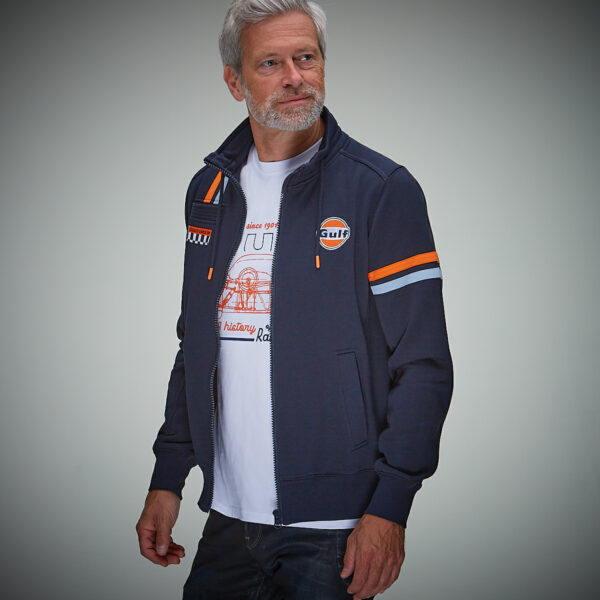 Gulf Hybrid Zipp Jacket-Navy